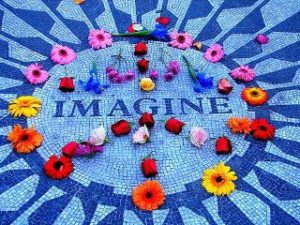 Imagine with flowers